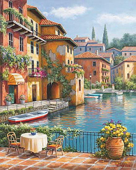 Венеция - набережная, венеция, город, улица, архитектура, речка, лодка - оригинал
