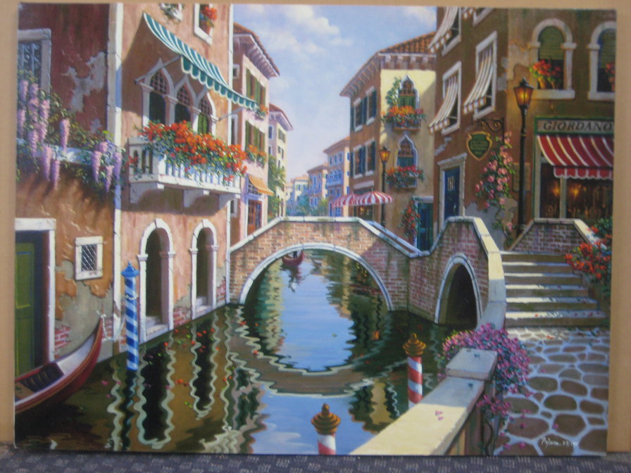 Венеция - мост, речка, набережная, улица, город, венеция, архитектура - оригинал