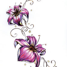 Оригинал схемы вышивки «цветок» (№92025)