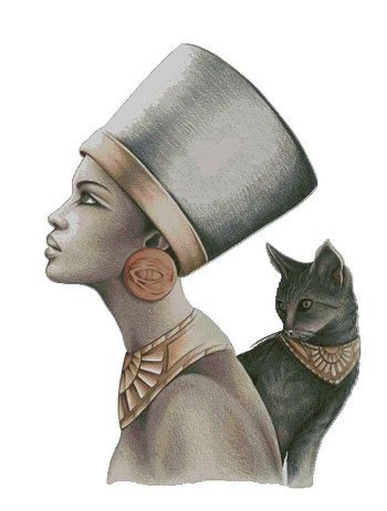 дева - египет, кошка, дева, люди - оригинал