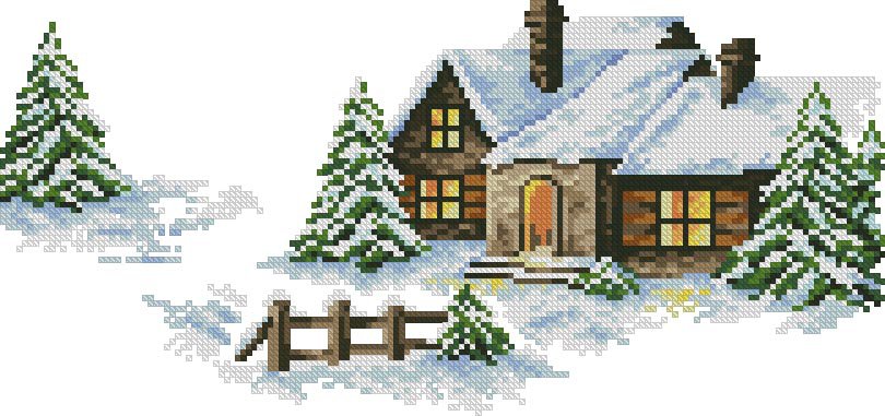 зимушка - пейзаж, зима, деревня, природа - оригинал