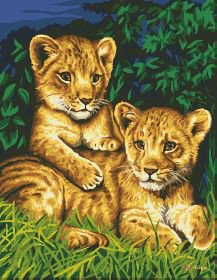 тигрята - животные, природа, кошки, хищники - оригинал