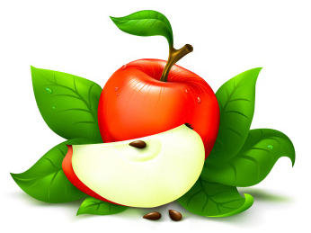 Красное яблоко - яблоко, фрукты, кухонная тема, красное, для кухни, еда - оригинал
