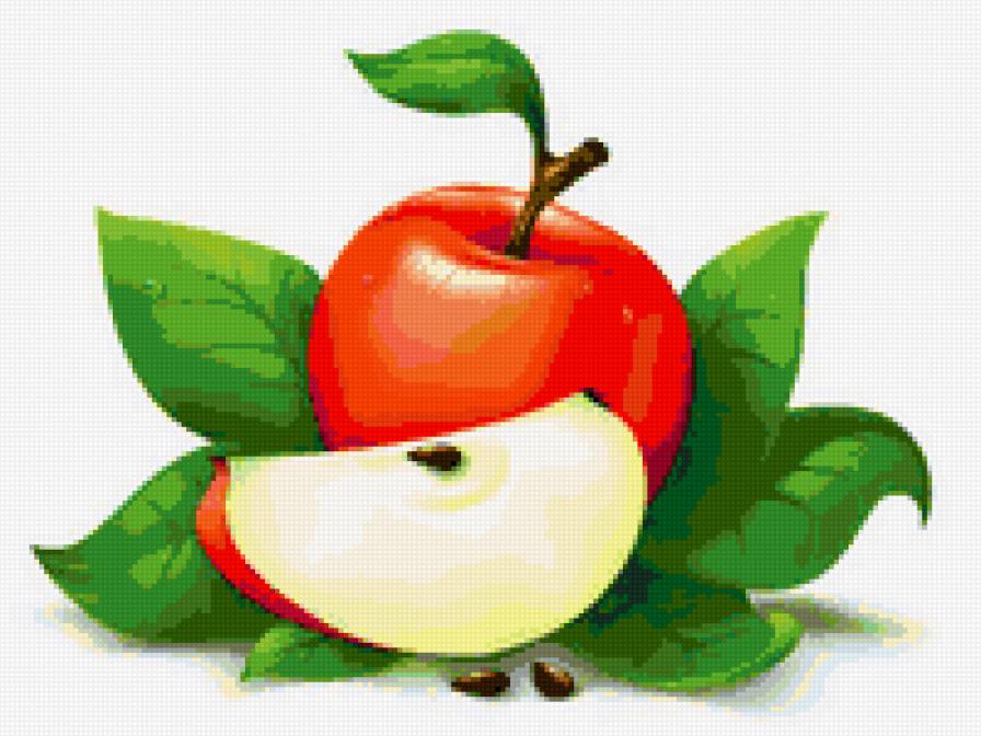 Красное яблоко - еда, фрукты, яблоко, для кухни, красное, кухонная тема - предпросмотр