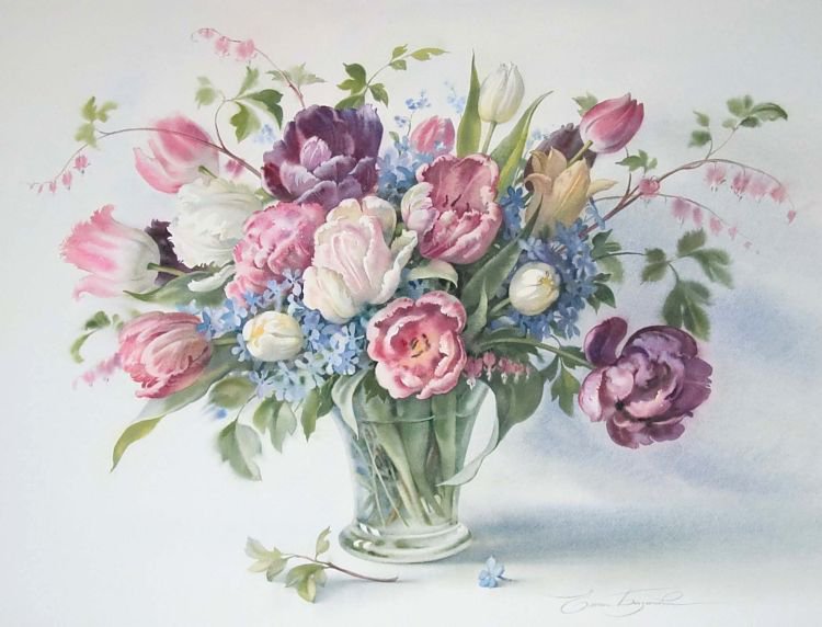 букет с тюльпанами - цветы, букет - оригинал