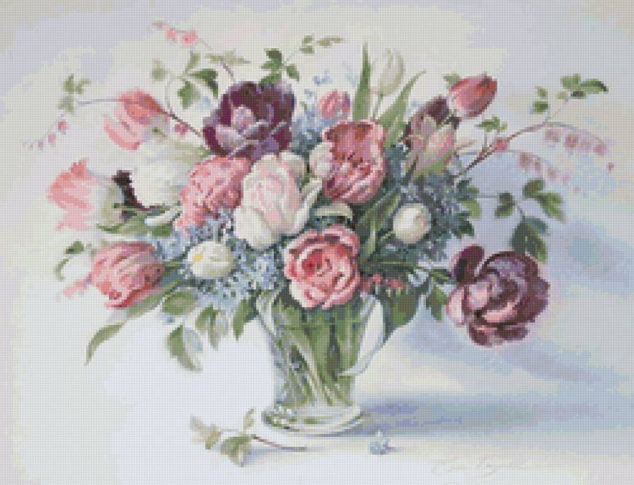 букет с тюльпанами - цветы, букет - предпросмотр