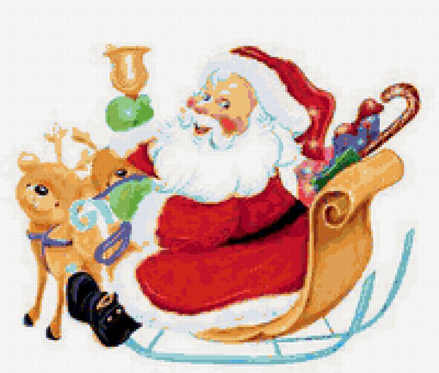 Санта Клаус - рождество, новый год, санта клаус, дед мороз, праздник - предпросмотр
