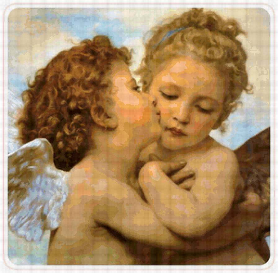 Ангелы - живопись, дети, ангелы - предпросмотр