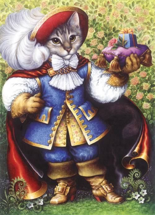 кот в сапогах - иллюстрация, кот, сказка - оригинал