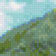 Предпросмотр схемы вышивки «Зеленые горы» (№102156)