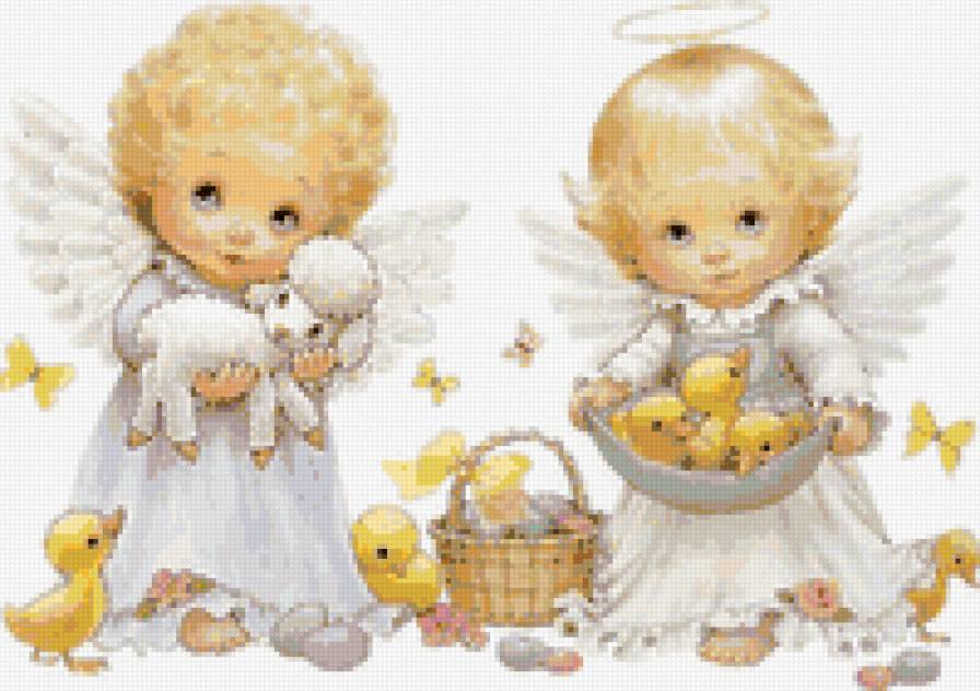 Ангелочки - ангел, детская, детям, цыплята, ангелочки - предпросмотр