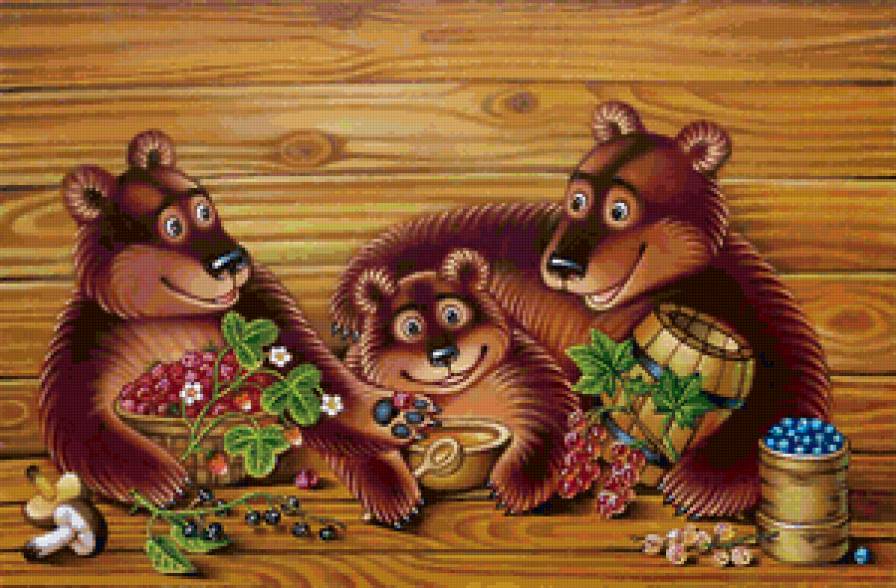 Серия "Детское" - животные, медведи - предпросмотр