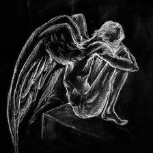 Оригинал схемы вышивки «ангел» (№104291)
