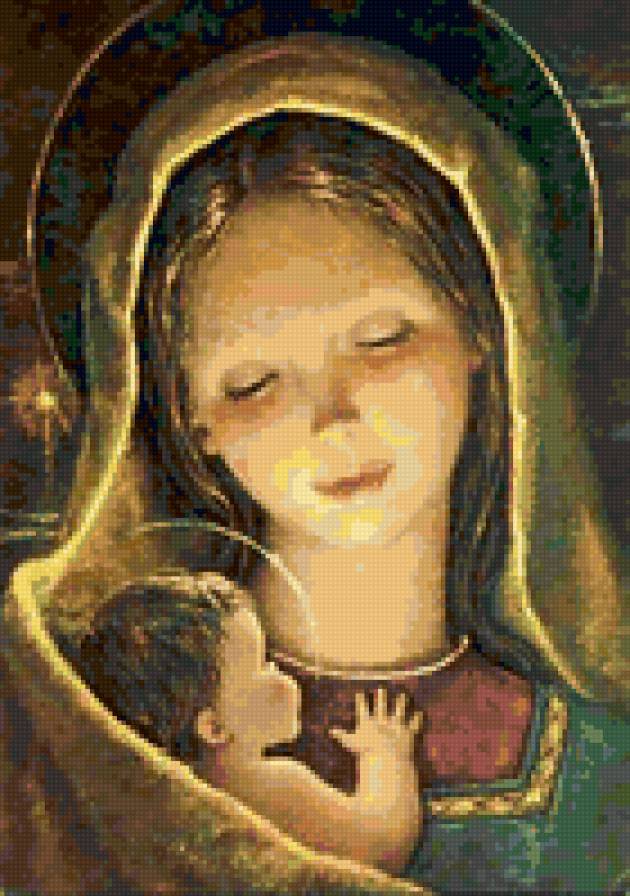 Святая Мария - ангел, дева, божество, икона - предпросмотр