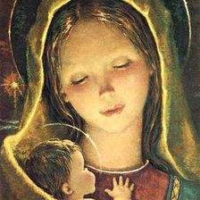 Оригинал схемы вышивки «Святая Мария» (№104667)