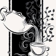 Оригинал схемы вышивки «чаепитие» (№104805)