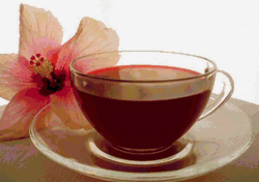 чай для любимой - посуда, чай, цветок, натюрморт - предпросмотр