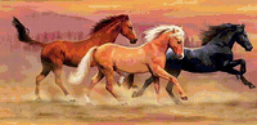 лошади - лошади, картина, животные - предпросмотр