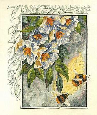 №105647 - цветы, насекомые, пчелы - оригинал