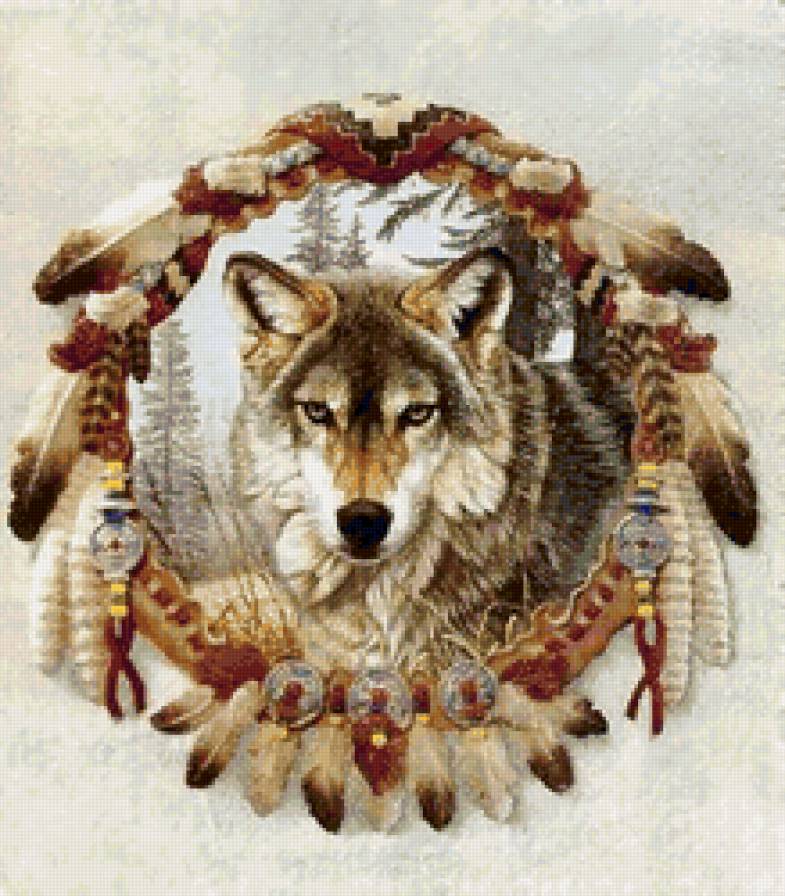 Волк - животные, живопись, волк - предпросмотр