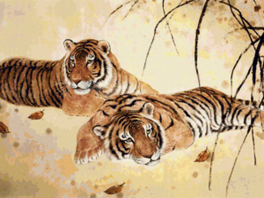 Тигры)) - тигр, тигры, животные - предпросмотр