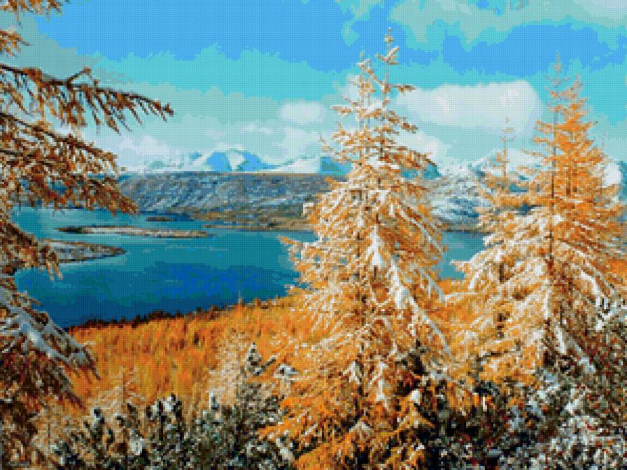 Озеро Джека Лондона - пейзаж, озеро, природа, осень, колыма - предпросмотр