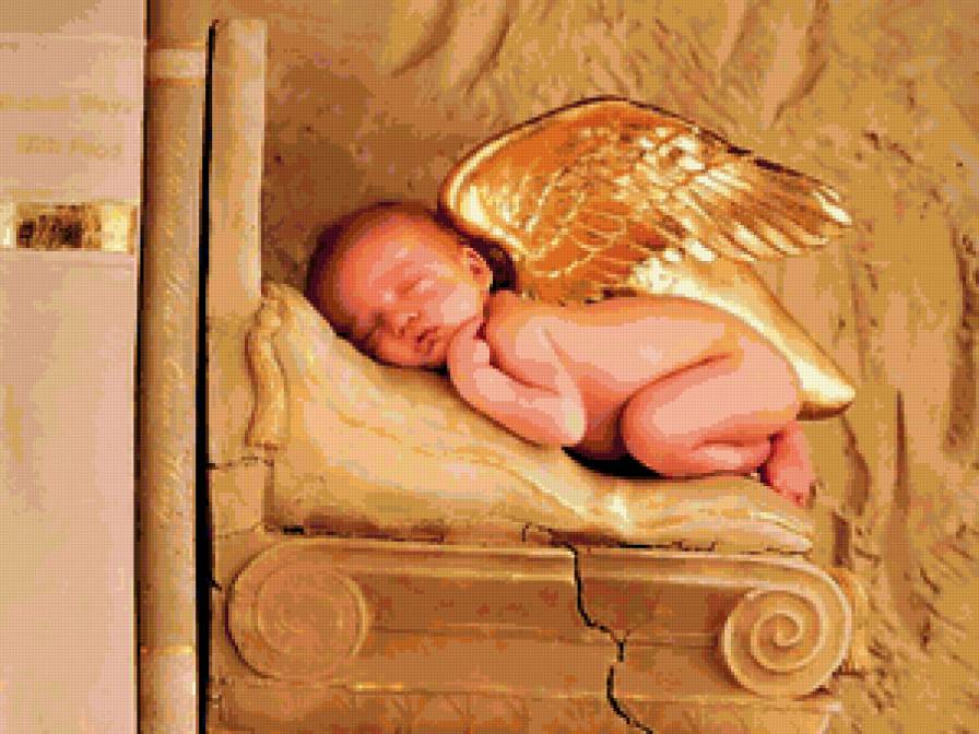 Спящий ангел - ребенок, дети, ангел - предпросмотр