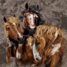 Схема вышивки «лошади»