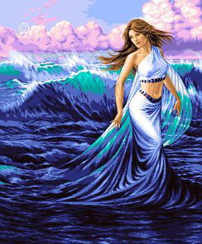 Из пены морской - богиня, женщина, девушка, море, волна - оригинал