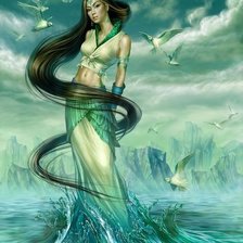 Схема вышивки «морская богиня»
