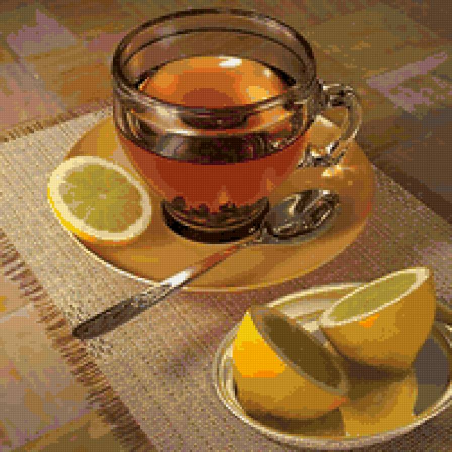 Чай с лимоном - лимон, чай, чашка - предпросмотр