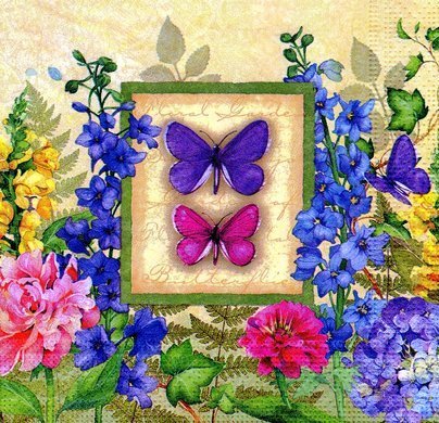 Цветы и бабочки - цветы и бабочки, бабочка, природа, лето, цветок, дельфиниум - оригинал
