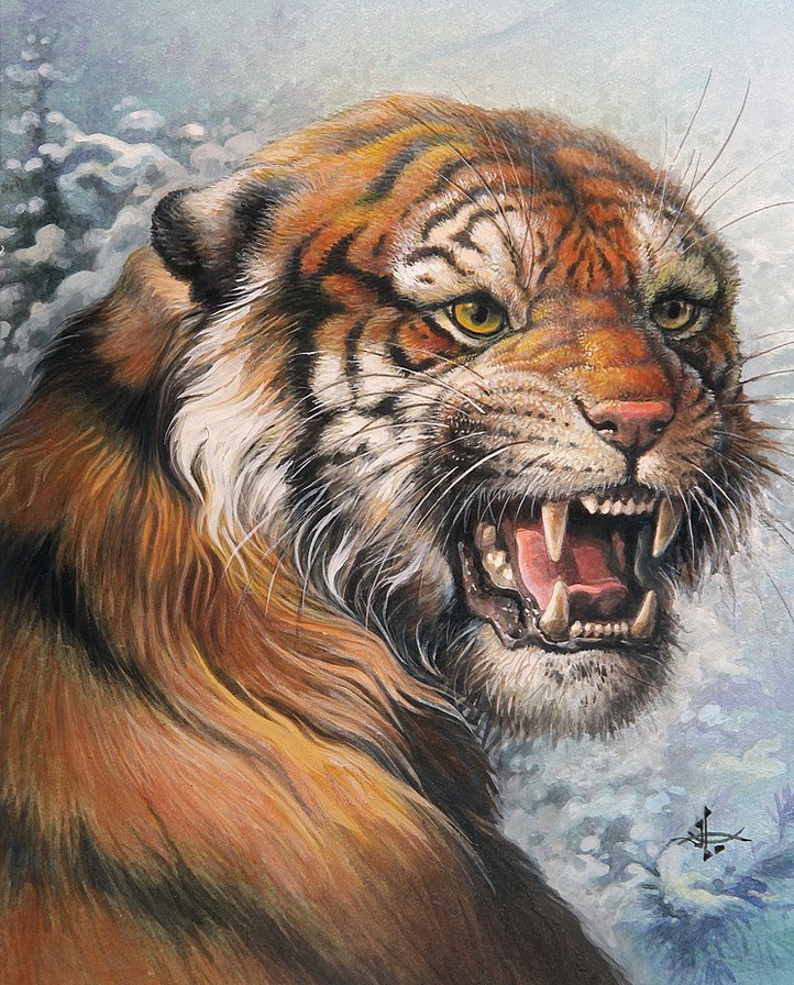 Тигрица - хищники, животные, тигр - оригинал