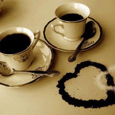 Оригинал схемы вышивки «чашка кофе» (№110516)