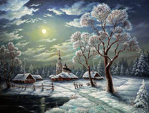 Зима в лесу - снег, лес, зима, пейзаж - оригинал