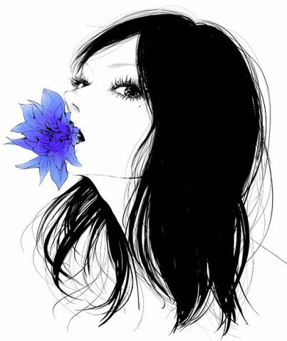 №110573 - люди, девушка, цветы - оригинал