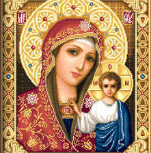 Оригинал схемы вышивки «Казанская пресвятая Богородица» (№111367)