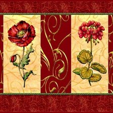 Оригинал схемы вышивки «два цветка» (№113492)