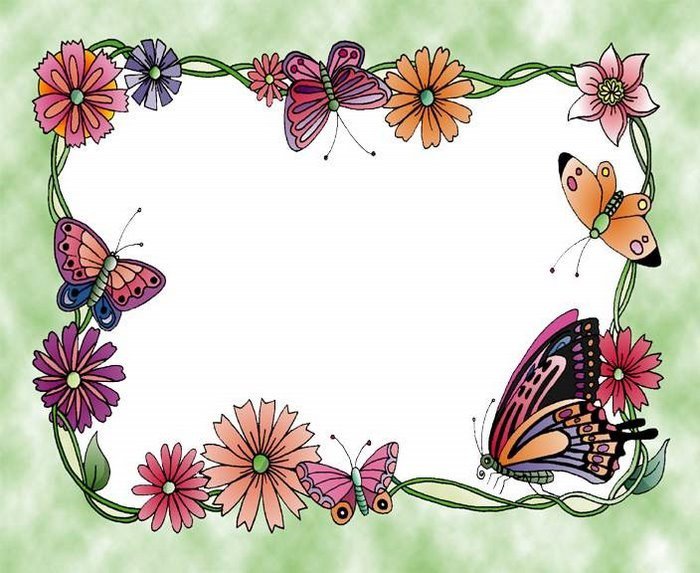 цветы и бабочки - салфетка, скатерть, бабочки, цветы - оригинал
