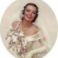 Оригинал схемы вышивки «невеста» (№114269)