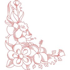 Оригинал схемы вышивки «цветочный узор» (№114373)