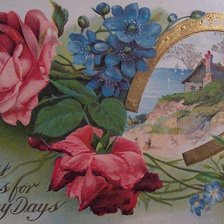 Оригинал схемы вышивки «открытка ретро» (№115336)