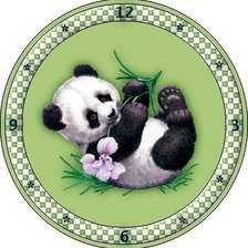 Схема вышивки «маленький панда»