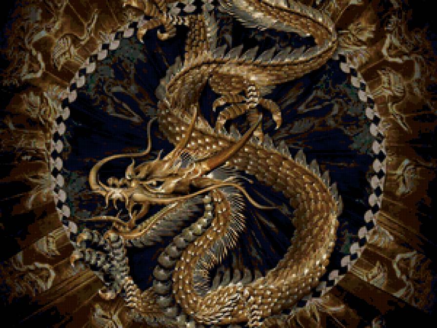 Китайский дракон - животные, дракон, символ, фентази - предпросмотр