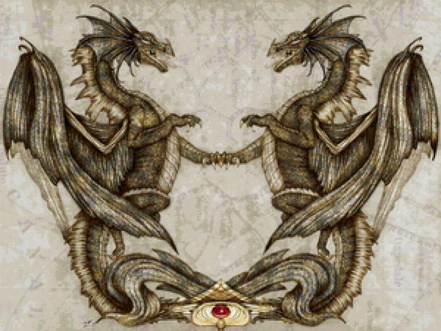 Драконы - символ - дракон, символ, животные, фентази - предпросмотр