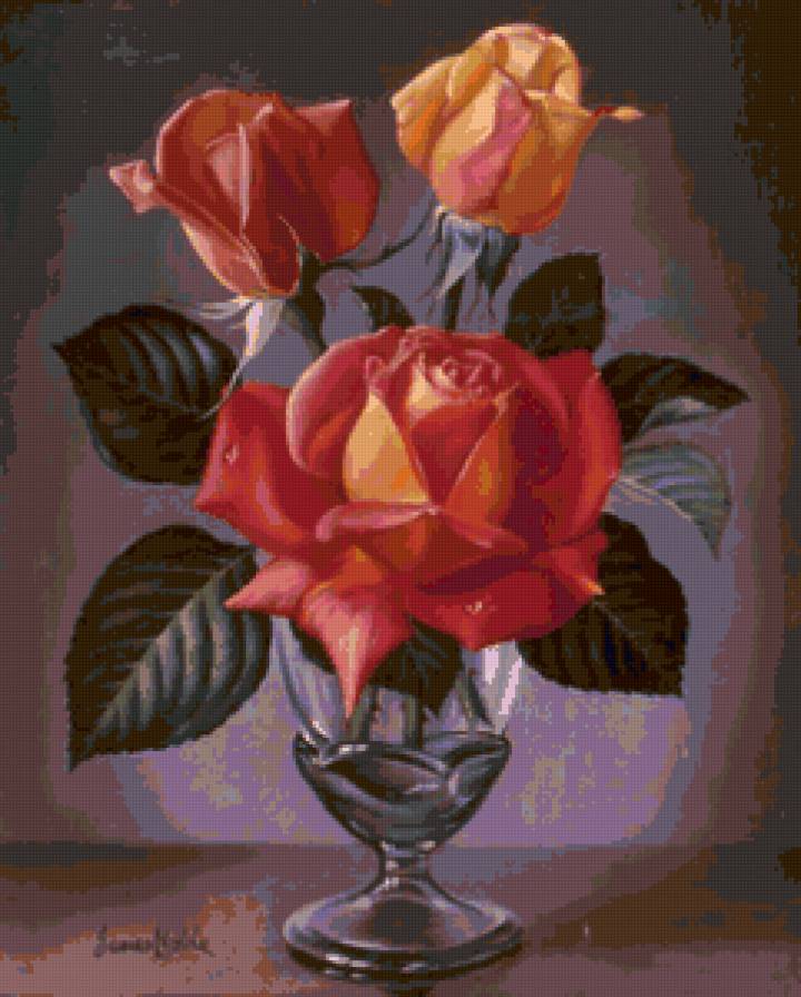 Серия "Букет" - букет, розы, цветы - предпросмотр