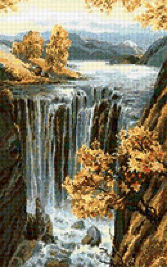 ВОДОПАД - водопад, пейзаж - предпросмотр