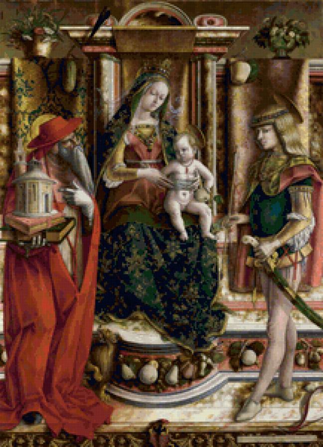 La Madonna della Rondine (The Madonna of the Swallow) - картина, религия, живопись, портрет, святая - предпросмотр