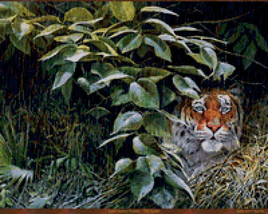 тигр в засаде - предпросмотр