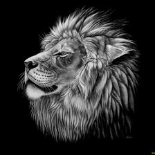 Оригинал схемы вышивки «лев» (№121694)
